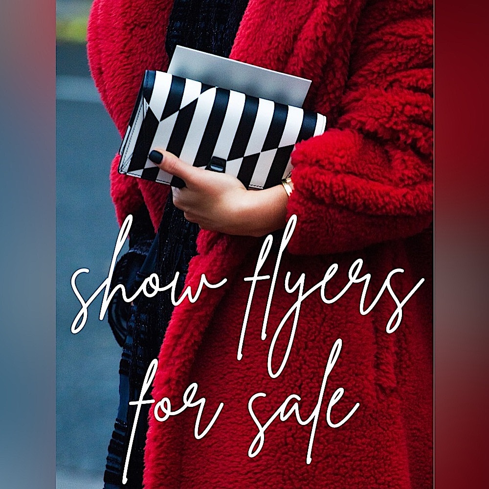 Package of TWO Share Show Flyers. Custom flyers, never duplicate.